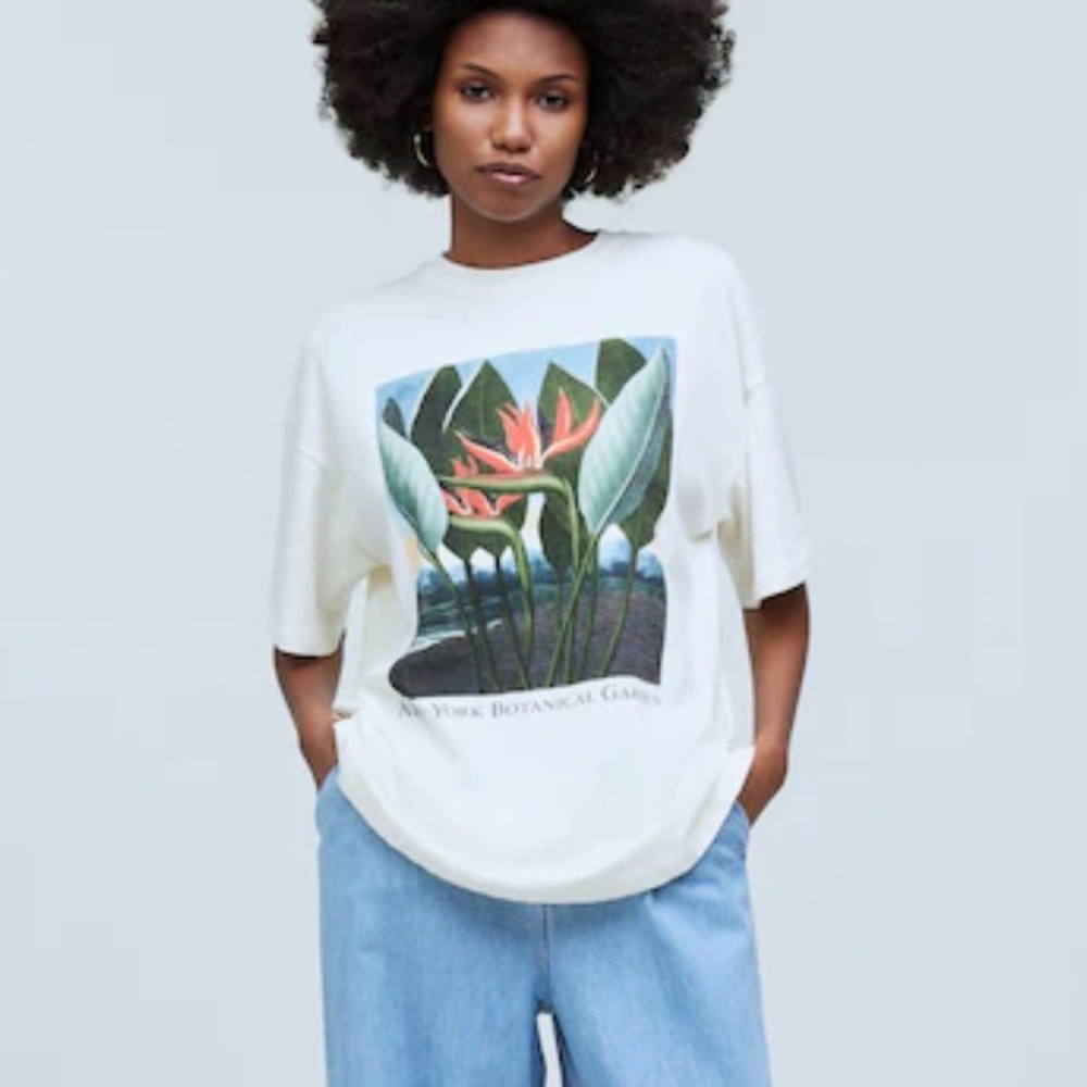 Madewell x NYBG Graphic Ex-Boyfriend Tee